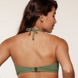 Lingadore - Bandeau Bikini Top Garden Green