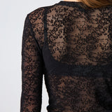 Hype The Detail - Lace Blouse Sort