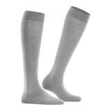 Falke - Softmerino Knæ Light Grey Melange