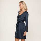 Lingadore - Satin Kimono Midnight