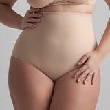 Byebra - Sculpting Højtaljet Trusse Beige