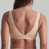 Byebra - Bh Top Med Dyb Udskæring Beige