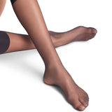 Falke - Pure Matt Knæstømpe 20 Denier Sort