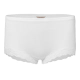 Lady avenue - Jersey Pants Silke med blonde Ivory