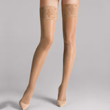 Wolford - Satin Touch 20 Stay-up Caramel