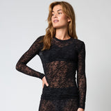 Hype The Detail - Lace Blouse Sort