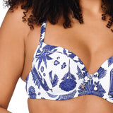 Lingadore - Print Bikini Top Blue White