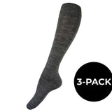 Festival - 3-pack Knæstrømpe Uld Grey