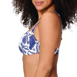 Lingadore - Print Bikini Top Blue White