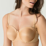Primadonna - Satin Stropløs Bh Cognac