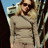 Hype The Detail - Cotton Langærmet T-shirt Brown