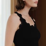 Rosemunde - Iconic Silke Top Med Blonde Sort