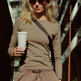 Hype The Detail - Cotton Langærmet T-shirt Brown