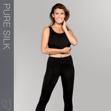 Lady avenue - Jersey Pyjamas Leggings Silke Sort