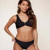 Lingadore - Vatteret Triangle Bikini Sæt Sort