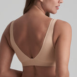 Byebra - Bh Top Med Dyb Udskæring Beige