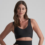 Byebra - Top Med V-hals Sort