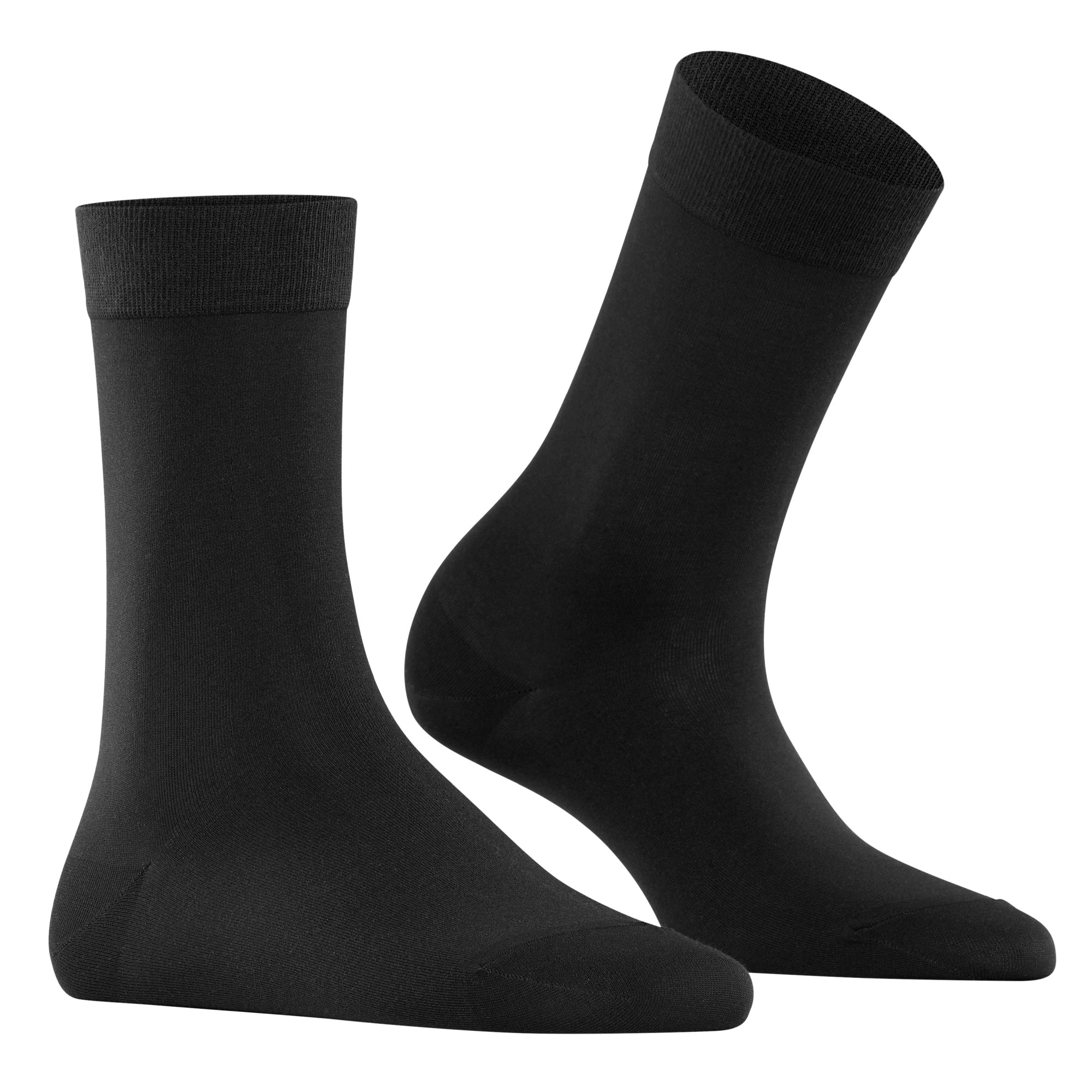Falke - Cotton Touch Strømpe Sort – SASS