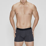 JBS of Denmark Herre - Bambus Boxershorts 2-pak Mørk Grå Melange