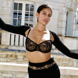 Chantelle - Fleurs Balconette Sort