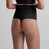 Byebra - Usynlig Højtaljet String Sort