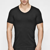 JBS of Denmark Herre - ØKo Bomuld T-shirt V-neck Sort