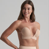Byebra - Seamless Bh Uden Ryg Beige