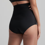 Byebra - Usynlig Højtaljet Trusse Sort