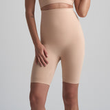 Byebra - Soft Touch Højtaljet Shorts Beige