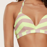 Lingadore - Vatteret Triangle Bikini Sæt Stripes