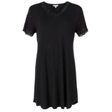 Lady avenue - Bambus Blondenatkjole Sort