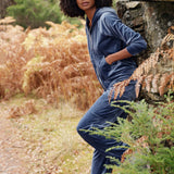 Lingadore - Velvet Hjemmesæt Dark Denim