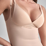 Byebra - Sculpting Open Bust Kjole Beige