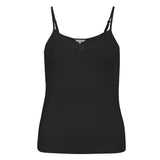 Lady avenue - Jersey Silke top med blonder