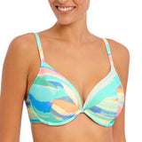 Freya - Summer Reef Plunge Bikini Top Aqua