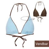 SuiAva - Waverly Bikini Top Brown/blue