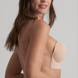 Byebra - Seamless Bh Uden Ryg Beige