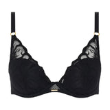 Chantelle - Fleurs Plunge Bh Sort