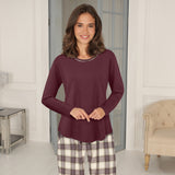 Lady avenue - Bomuld Flannel Pyjamas Plum
