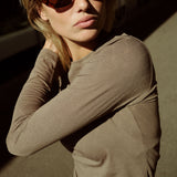 Hype The Detail - Cotton Langærmet T-shirt Brown