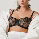 Chantelle - Fleurs Balconette Sort