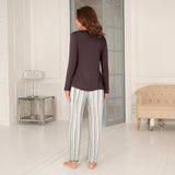 Lady avenue - Bambus Flannel Pyj. Deer/Rose