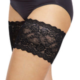 Bandelettes - Onyx Lårskåner Med Blonde Sort