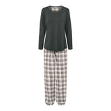 Lady avenue - Bomuld Flannel Pyjamas Graphit