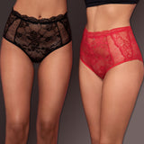 Balzaa - Giftbox 2 Pieces Wow Waist Brief Rød & Sort