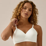 Silvana - Vatteret Bh Uden Bøjle Hvid