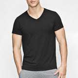 JBS of Denmark Herre - Bambus T-shirt V-neck Sort