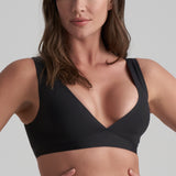 Byebra - Bh Top Med Dyb Udskæring Sort