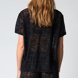 Hype The Detail - Oversized Lace T-shirt Sort