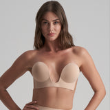Byebra - Seamless Bh Uden Ryg Beige